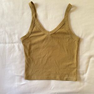wild fable ribbed yellow tank top